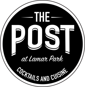 post logo with white border